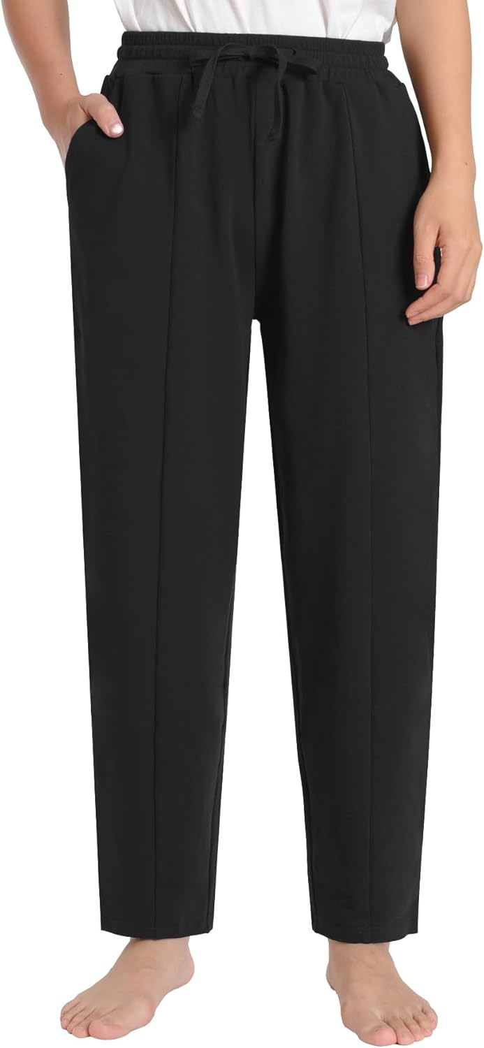 Latuza Women's Petite Barrel Lounge Pants Petite Length Cotton Baggy Pants