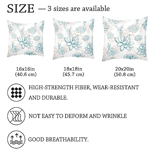 Housse de coussin velours 50,8 cm de qualité supérieure style rustique - 5