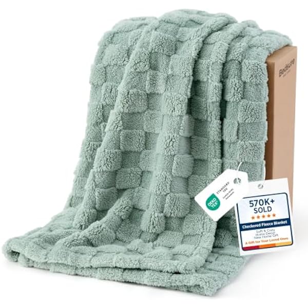 Bedsure Koc polarowy miękki koc na łóżko, sofę