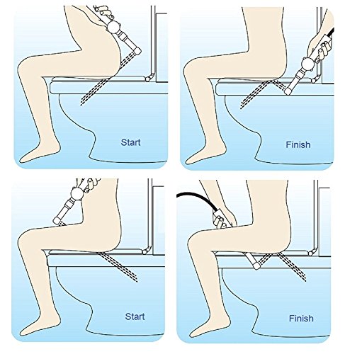 Aquaus 360 Bidet"SPRAY WAND ONLY" | NSF Certified - 3 Year Warranty - American Made -Dual Thumb Pressure Controls - Ceramic Disk Seals - ABS Body - Brass Valve Core - Includes 5'' inch Extension