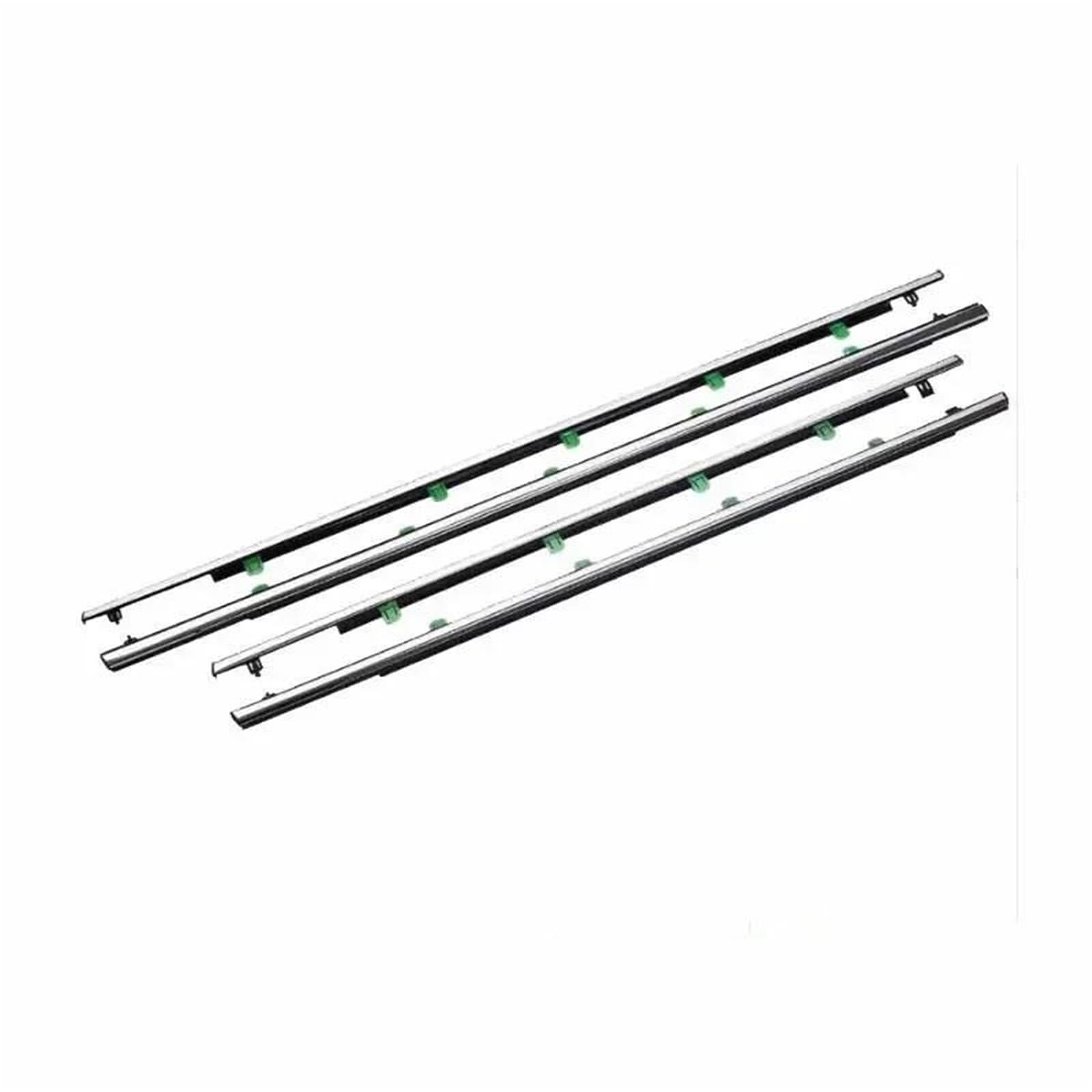 Snwdbh Chrome 4Pcs Car Window Glass Sealant Strip For Cr-V Mk3 2007~2011 Door Rainproof Weatherstrip Belt Moulding Trim Replacement Outside Exterior Belt(Chrome 4Pcs)