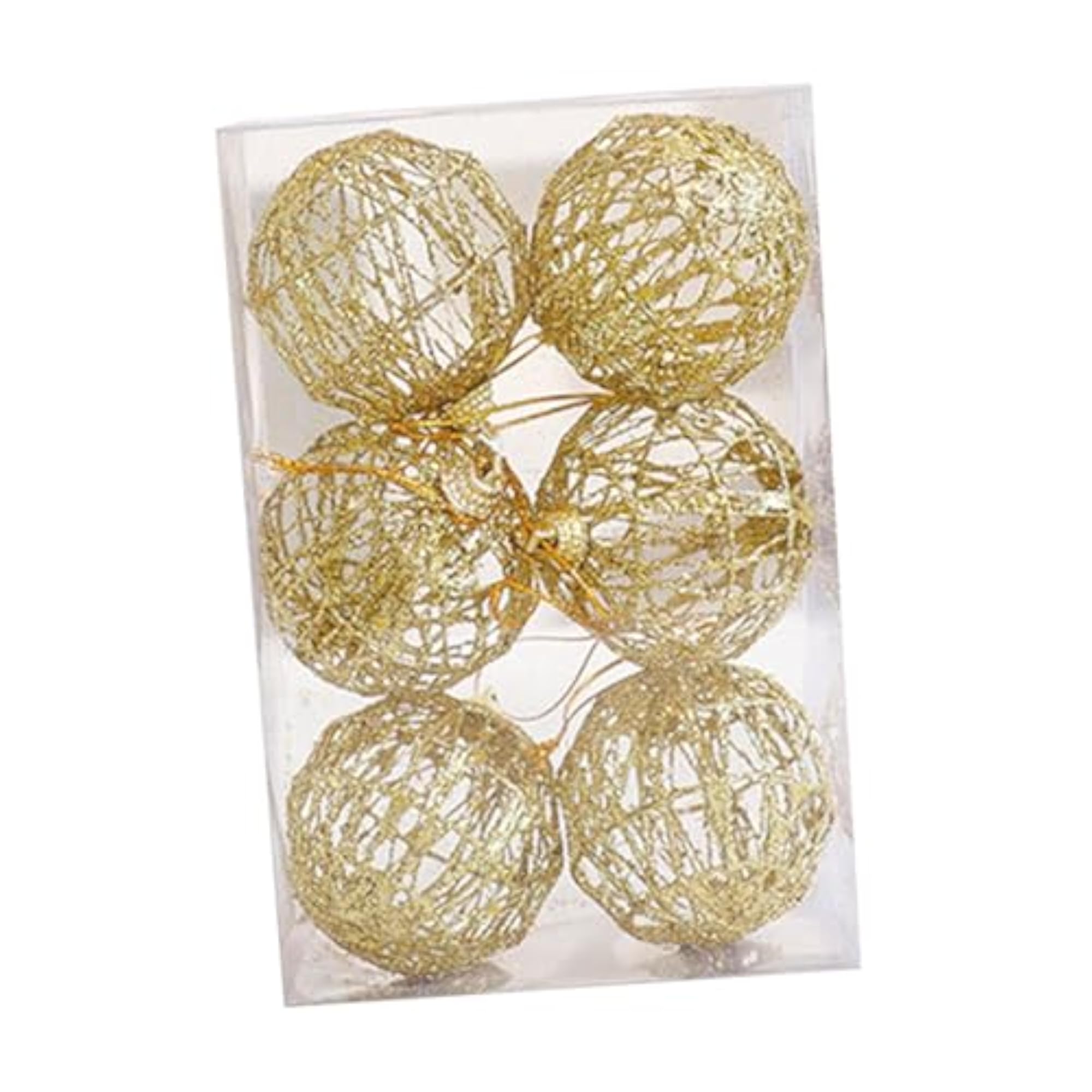 Christmas Ball Ornaments Set, 6 cm Tree Decorations