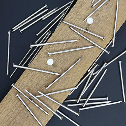 Image of JEGONFRI 120pcs 2 inch Nickel Plated Nails for Hanging Pictures, Wood Nails
