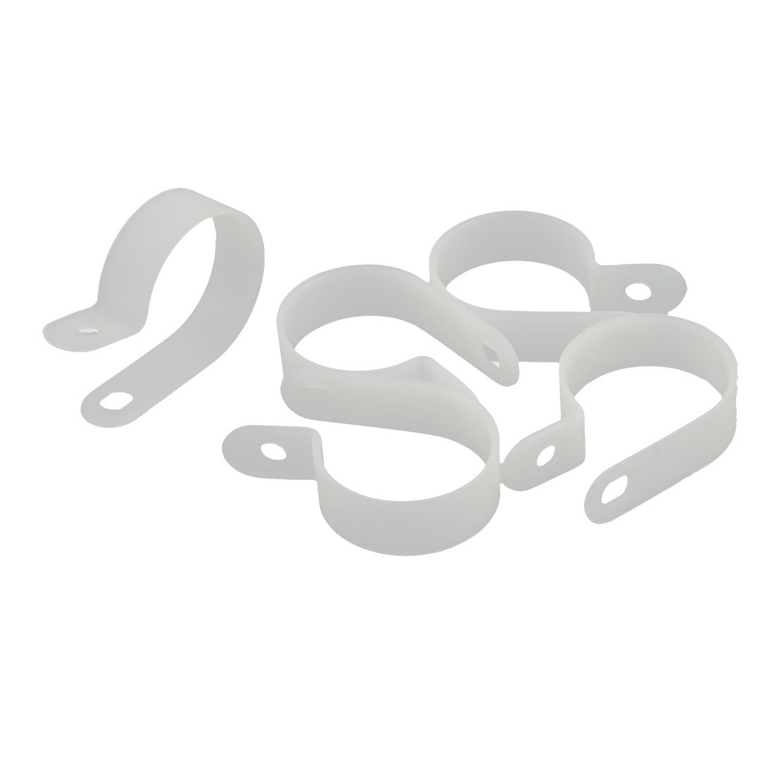 Aexit 5Pcs Nylon R-Type Cable Clamp 1