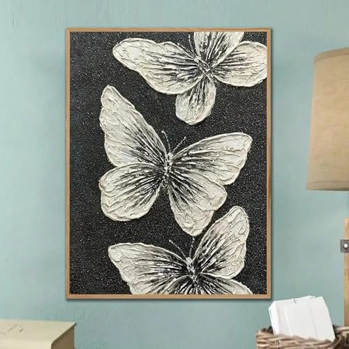 Poster toile peinture à l'huile vintage 60x80cm abstrait classique de fleurs pour salon
