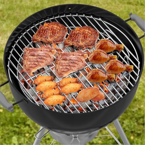 onlyfire Holzkohlenaschenkorb aus Edelstahl für 57cm Holzkohlegrill,Kohlekorb für 57cm Weber Kugelgrill
