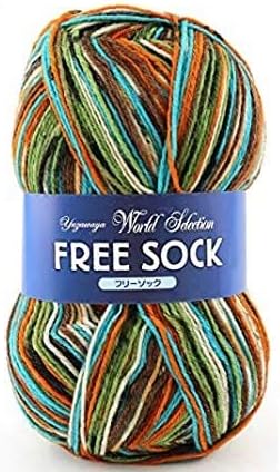 Amazon 秋冬毛糸 フリーソック 4708 オレンジ 番色 ワールドフェスタ ユザワヤ限定商品 毛糸 通販