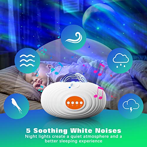 Innens Star Moon Projector,Galaxy Projector For Bedroom,Night Light Projector For Kids Adults,White Noise Northern Lights Aurora Projector For Gaming,Party,Room Decor,Cute Stuff For Teen Girls #TOP2