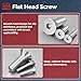 Kozelo 15Pcs Flat Head Socket Cap Screws - [5/16