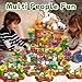 Scientoy Flower Garden Building Toys, 3 4 5 Year Old Girl Toys, 324 PCS Upgrade Flower Pretend Gardening Gifts for Kids, Floral Arrangement Playset for Age 3-7 Year Old Child Educational Activity