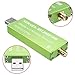 Hubceuo USB Adapter RTL-SDR RTL2832U + R820T2+ 1Ppm TCXO TV Tuner Stick Receiver, Green, 158888