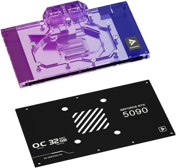 Copper GPU Water Cooling Block GPU Waterblock for MSI RTX 5090 D 32G Suprim OC, for MSI RTX 5090 D 32G Vanguard SOC Launch Edition