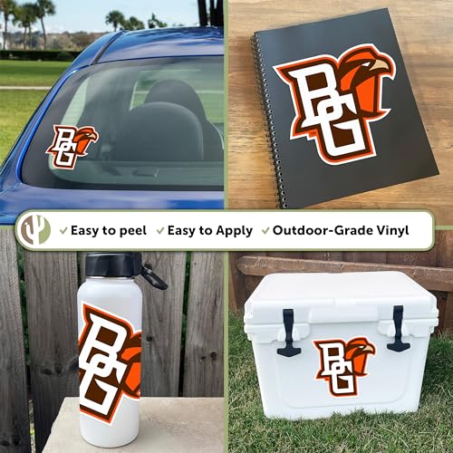 Calcomanía de vinilo de BGSU Falcons pegatina resistente para coche y portátil de Bowling Green 3