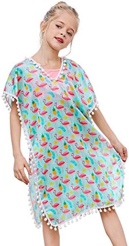 Cover Up for Girls Tassel Beach Dress Cover Ups V-Neck Swimsuit Cover Ups