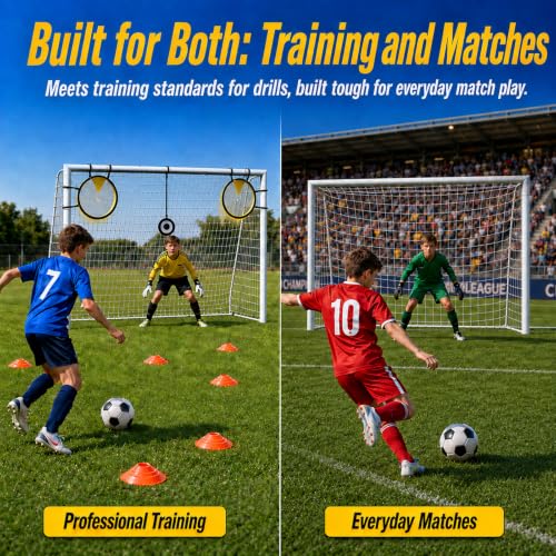 BTZHRI Soccer Goal, Heavy Duty Steel Soccer Goals for Backyard & Kids 5-10 by BTZHRI - Used condition - Image 6