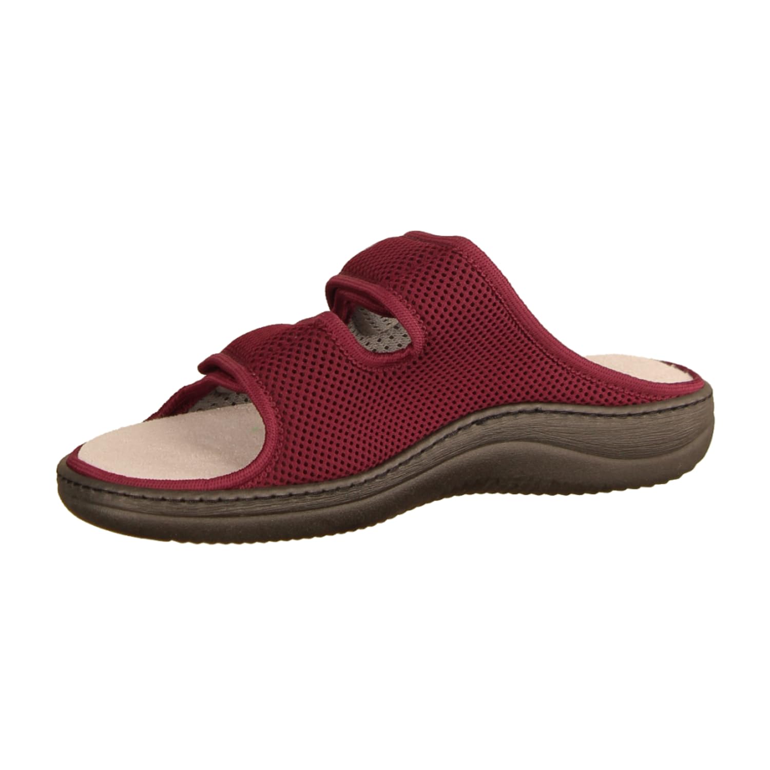 LIROMED 805 Rot - Pantolette - Haus - hüttenschuhe Damen Hausschuhe, Rot