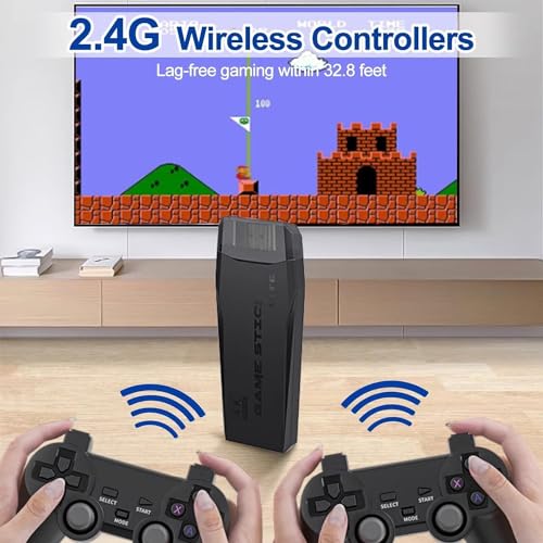 Hryyds DSHS-1511 Wireless Retro Game Console, Nostalgia Stick Game, 25,000+ Games & 9 Emulators Built In thumb #2