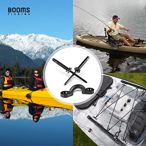 Booms Fishing MA1 Kayak Pad Eye TriGrip Rivet Kit, Black