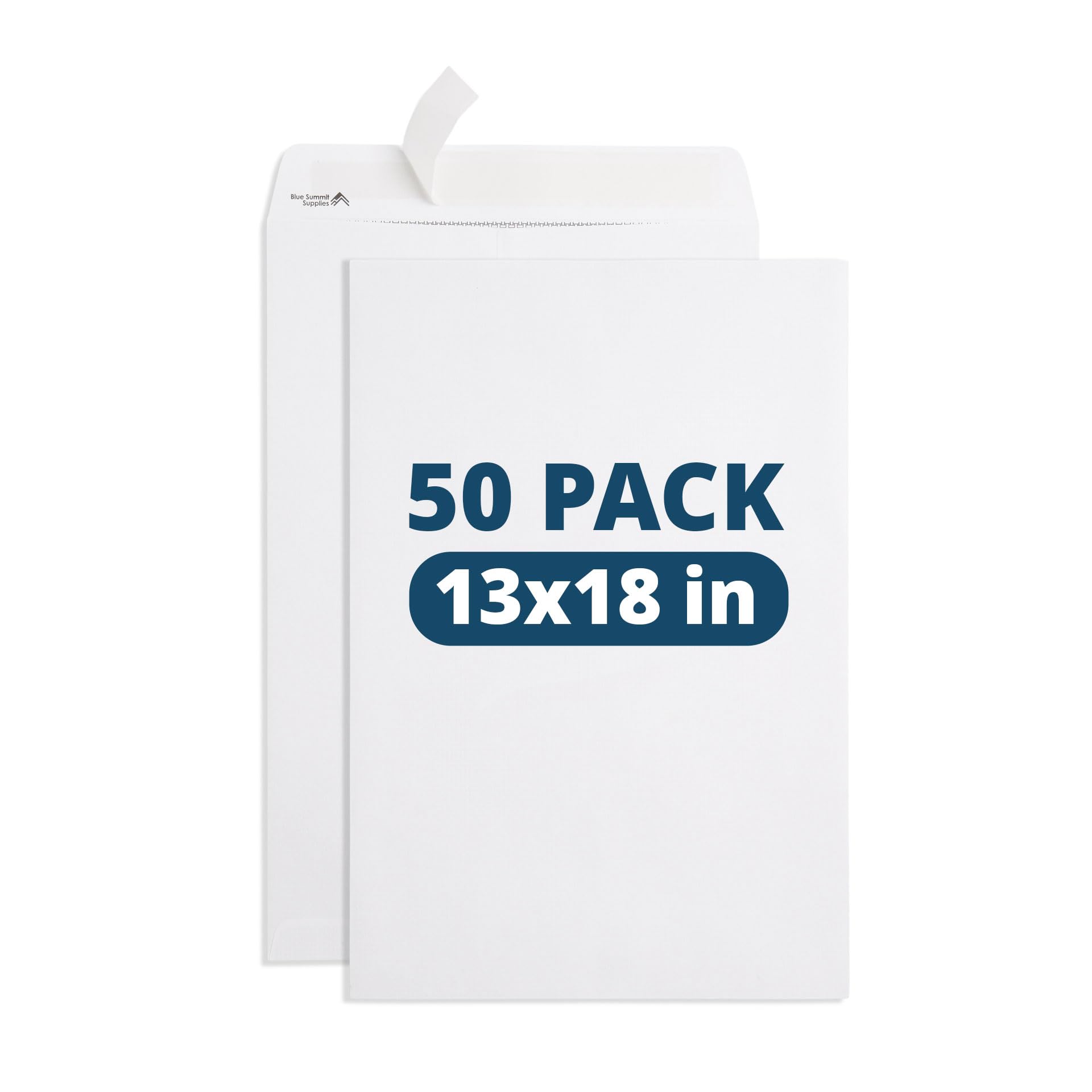 Amazon.com : Blue Summit 50 Large Mailing Envelopes, White 13 x