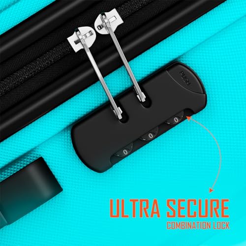 Image of Safari Cabin Genius Alley 55cm Trolley Bag Hard Case Polypropylene, 4 Spinner Wheels, 360 Degree Wheeling Carry on Luggage, Travel Bag, Suitcase for Travel, Trolley Bags for Travel, Scuba Blue