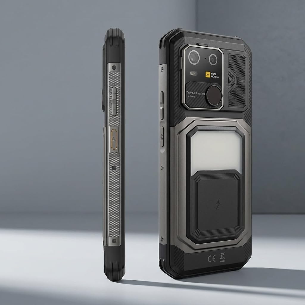 AGM G3 Pro Rugged Smartphone for T-Mobile, Thermal Camera (512x384, 25fps), 10000mAh Battery, 120Hz FHD+ Display, 24GB+512GB, MTK 7300, 33W PD & Wireless Charging, NFC/Camping Light/IP68/Dual SIM