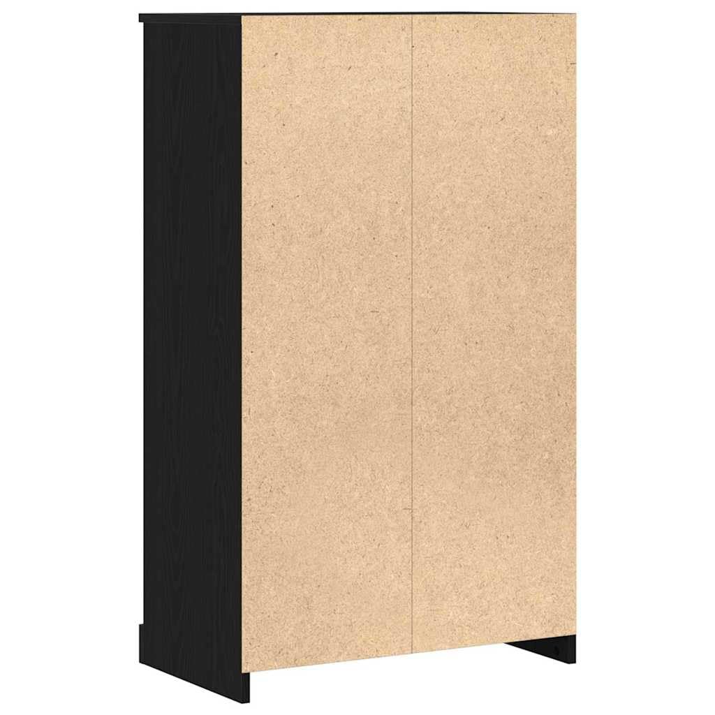 vidaXL Wysoki stół bufetowy Czarny Dąb 60 x 35.5 x 103.5 cm, Stół bufetowy, prostokątny, nowoczesna szafka z dębu, klasyczna komoda, trwałe rozwiązanie do organizacji w domu