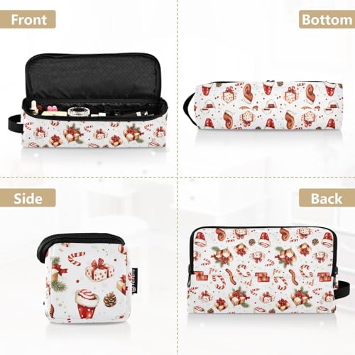 Bolsa de viaje resistente al calor para herramientas de cabello New Years Marble, organizador portátil para planchas, rizadores y accesorios de cuidado capilar miniatura 5