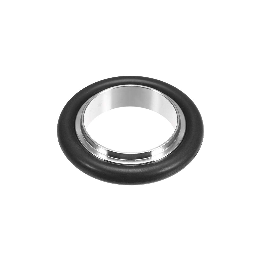 DN 16 ISO-KF Zentrierring Mit O-Ring – Edelstahl, Schwarz, Gebraucht, Aus Deutschland