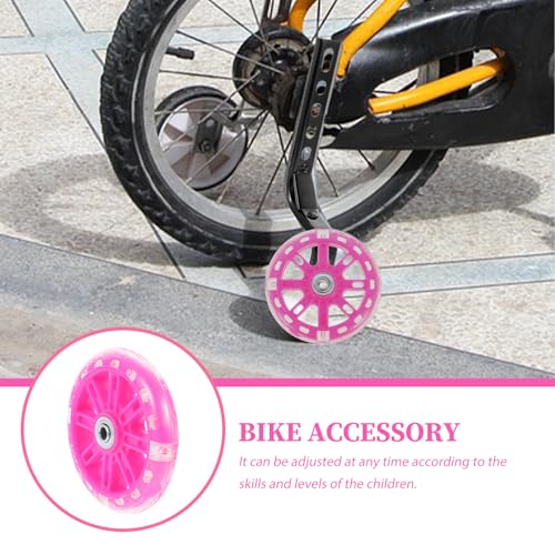 Accesorio de ruedas de entrenamiento para bicicleta con ruedas traseras intermitentes resistentes para bicicletas de 12-20 pulgadas con kit de herramientas y timbre para ciclismo miniatura 6