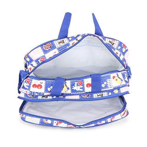 Image of Vanya Handicraft Collection LONGING to Buy Multi-Compartment Baby Bag, Diaper Bag & Mother Bag for All Purpose (Blue)
