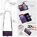 Lacass for Motorola Moto G Stylus 2025 Case Wallet, [Cards Theft Scan Protection] Card Holder Zipper Leather Flip Cover Crossbody Wrist Strap with Stand(Floral Dark Purple)
