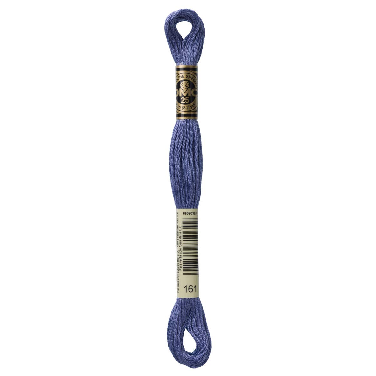 DMC Embroidery Floss Mouline Stranded Cotton Thread for Hand Embroidery and Sewing - Colour No: 161-5 x 8m Skeins