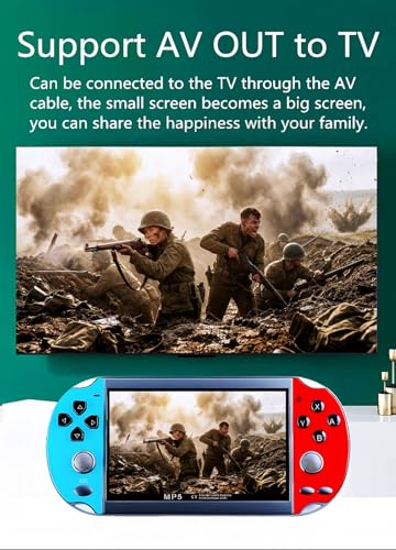 HLF 4,3 Pouces Console de Jeux vidéo Portable Rereo Plusieurs émulateurs Sauvegardes de Jeux Sortie AV Prise en Charge MP3 MP4 Livres numériques Cadeau d'anniversaire ou de Noël – Image 6