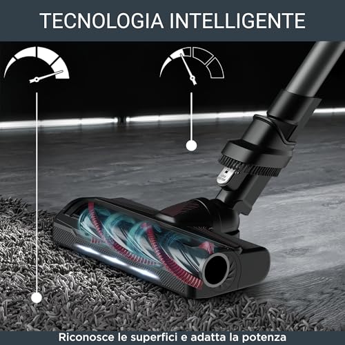 Rowenta X-Force 9.60 Allergy Aspirapolvere Senza Fili, Tecnologia Flex, Autonomia di 45 minuti, Kit Allergia, 100 AirWatt, Viola, RH2038 - 5