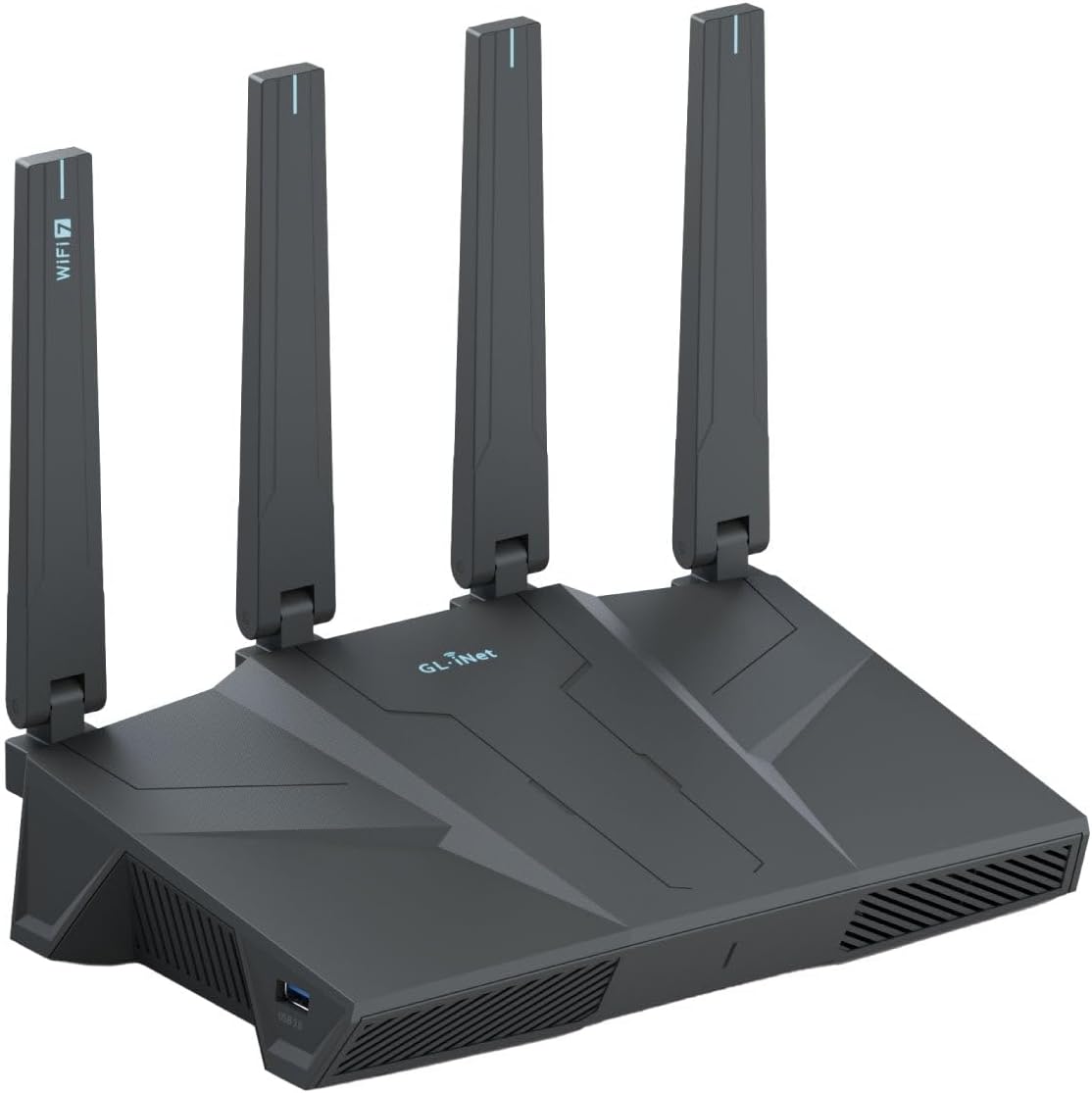 GL.iNet GL-BE6500 (Flint 3e) Dual-Band WiFi 7 Router, High-Speed Gaming WiFi Router for Wireless Internet, Long Range, 5 x 2.5G VPN Routers for Modem, Home Streaming, Business & Gaming Routers