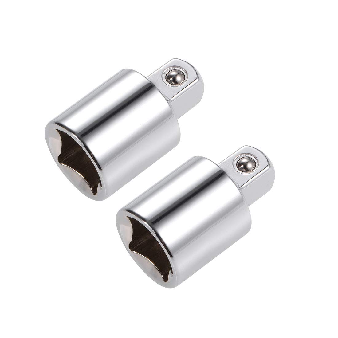 Adaptateur de douille 1/2" vers 3/8" en acier Cr-V uxcell Lot de 2
