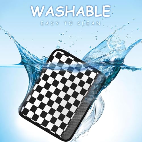 Image of YR Seat Belt Cover for Kids, Soft Comfort Seat Belt Cushion for Children, Cute Cartoon Pattern Car Seat Belt Pads Cover for Girls and Boys, 1 Pack (Checkerboard Pattern)
