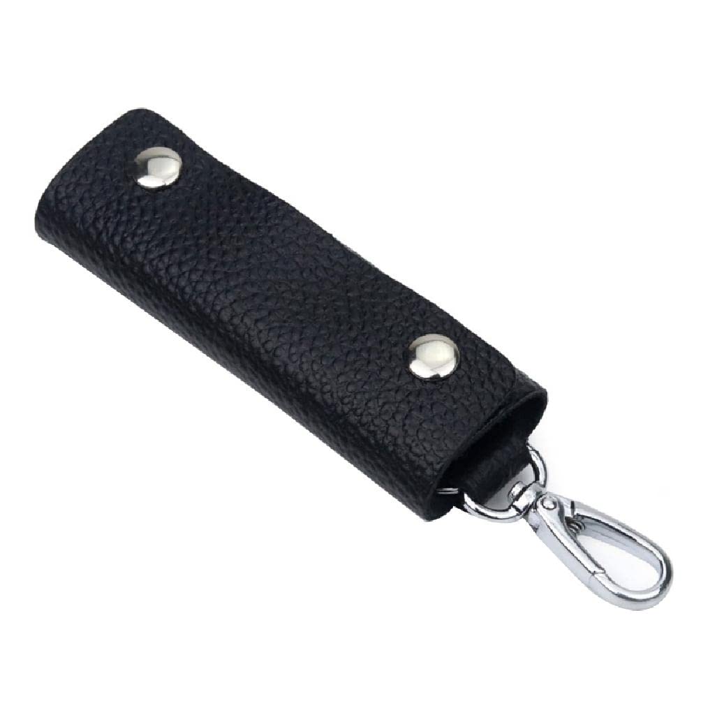 aoixbcuroc Retro Car Key Ring Holder Organizer Accessories Key Holder Leather Keychain Bag Purse Housekeeper Portable Men Key Case car key ring holder for men
