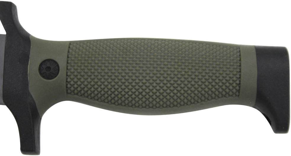 Snake Eye Tactical 12-Inches Ultimate Outdoors Survival Knife Fixed Blade Knife for Hunting, Fishing, Foraging, Camping, and Bushcraft Stainless Steel Knife With Sheath (Green-Sawback)