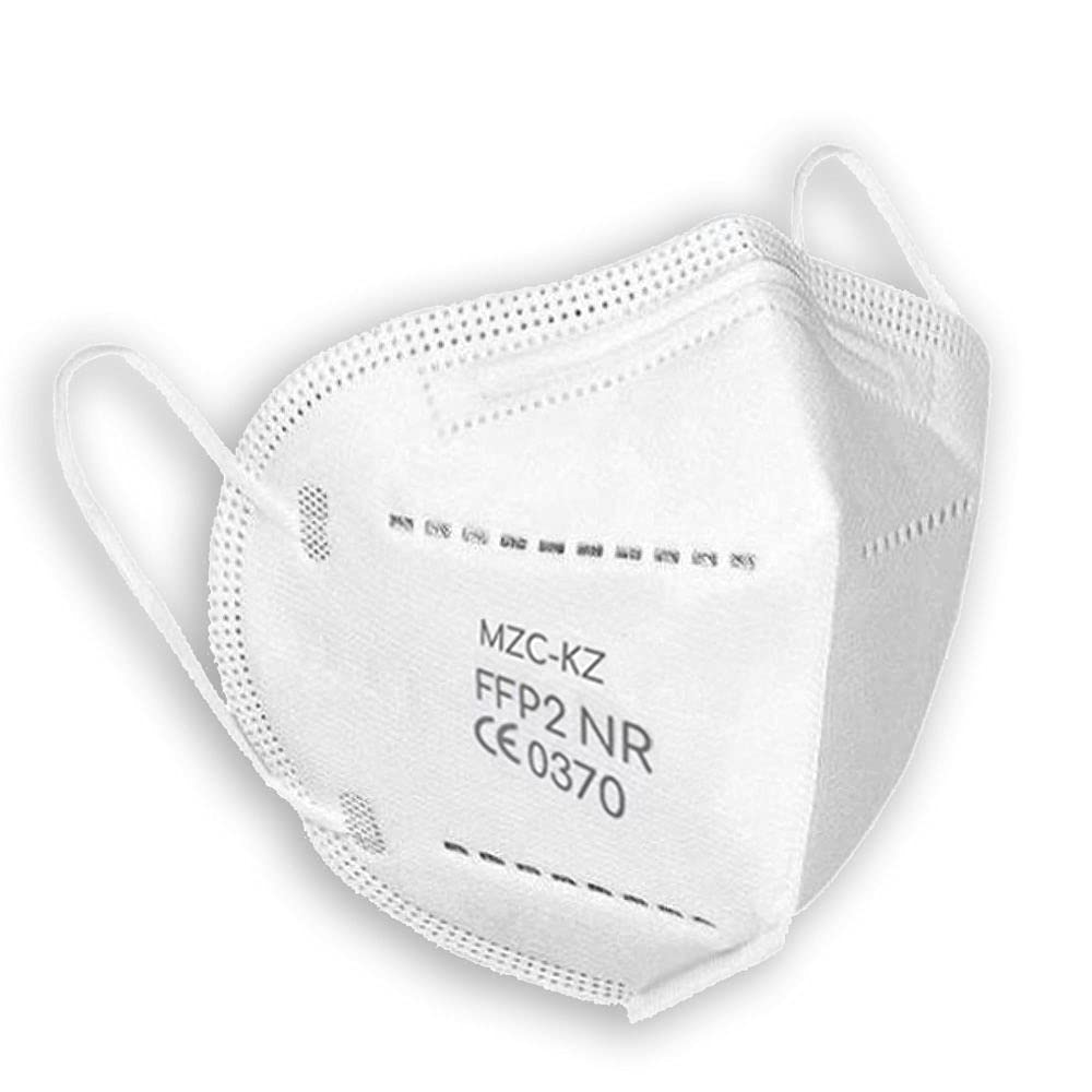 Paquete x1440 Máscarillas Respiratorias Protección FFP2 NR desechables, 5 CAPAS, certificadas CE EN149 por un Organismo Notificado (NB), EFB > 94%, paquete de 72 cajas de 20 unidades