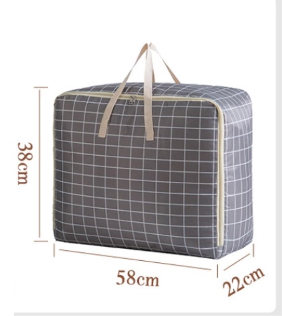 Reforzado Cajas Almacenaje Ropa Organizador De Bolsas Almacenamiento Ropa, Contenedores Plegables Con Asa, Debajo La Cama Apilables Organizador(A,58 * 22 * 38cm)