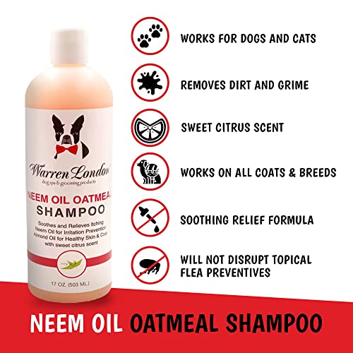 Warren London - Dog Shampoo, Neem Oil Pet Shampoo W/Oatmeal - Made In Usa - 17 Oz #TOP1