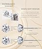 "STUNNING FLAME" 14K Gold Post & Sterling Silver Round Cut Cubic-Zirconia Stud Earrings | Hypoallergenic & Nickle Free Jewelry(yellow-gold-and-sterling-silver,1.5) #2