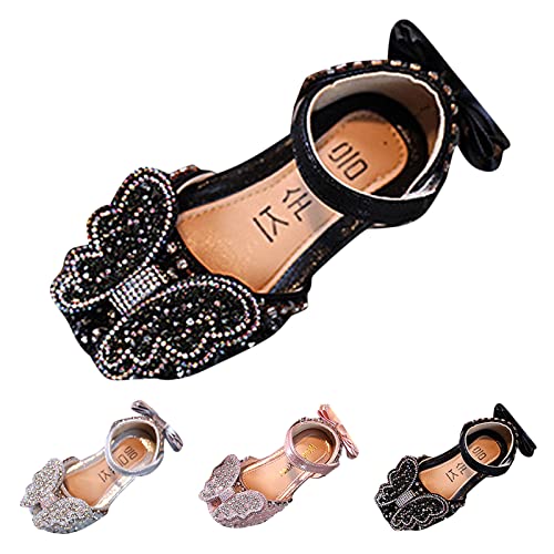 Summer Girls Dance Shoes Princess Dress Performance Shoes Ribbon Pearl Rhinestone Bow Flat Girls Booties Size 42