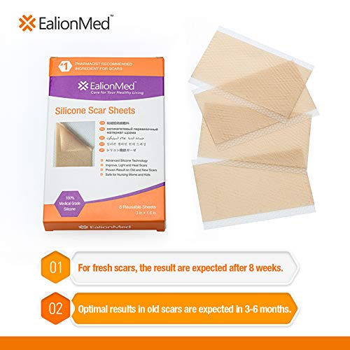 Silicone Scar Sheet, Scar Away, Scar Removal Treatment Sheet, 5.9'' x 1