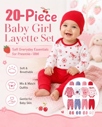 Image of Baby Boy Girl Clothes Preemie Newborn Must Have Infant Essentials Outfits 20 Piece Clothing 0-18 Months