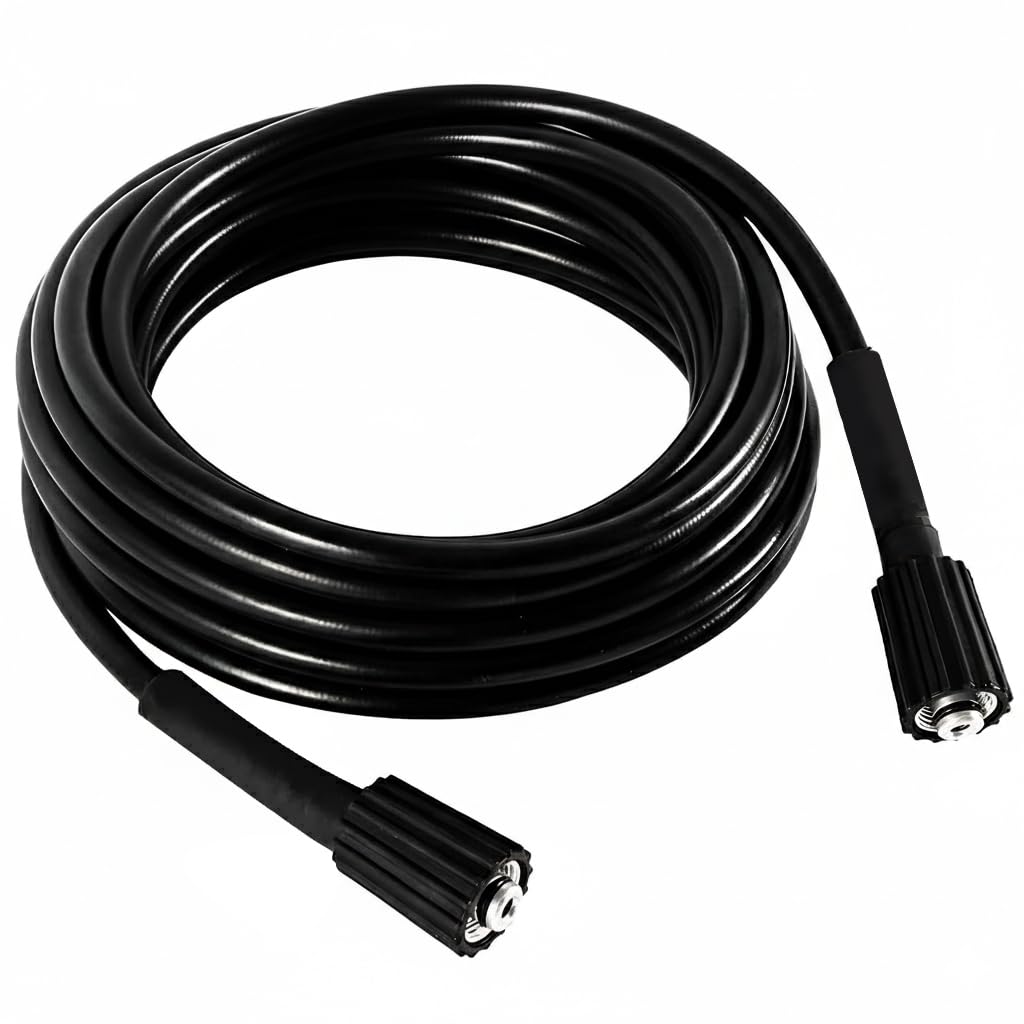 A STHIRA Pressure Washer Hose 33 FT 1/4" ID, M22 aluminum connector, 3200 PSI Kink-Resistant Replacement for High Power Washers-image-15