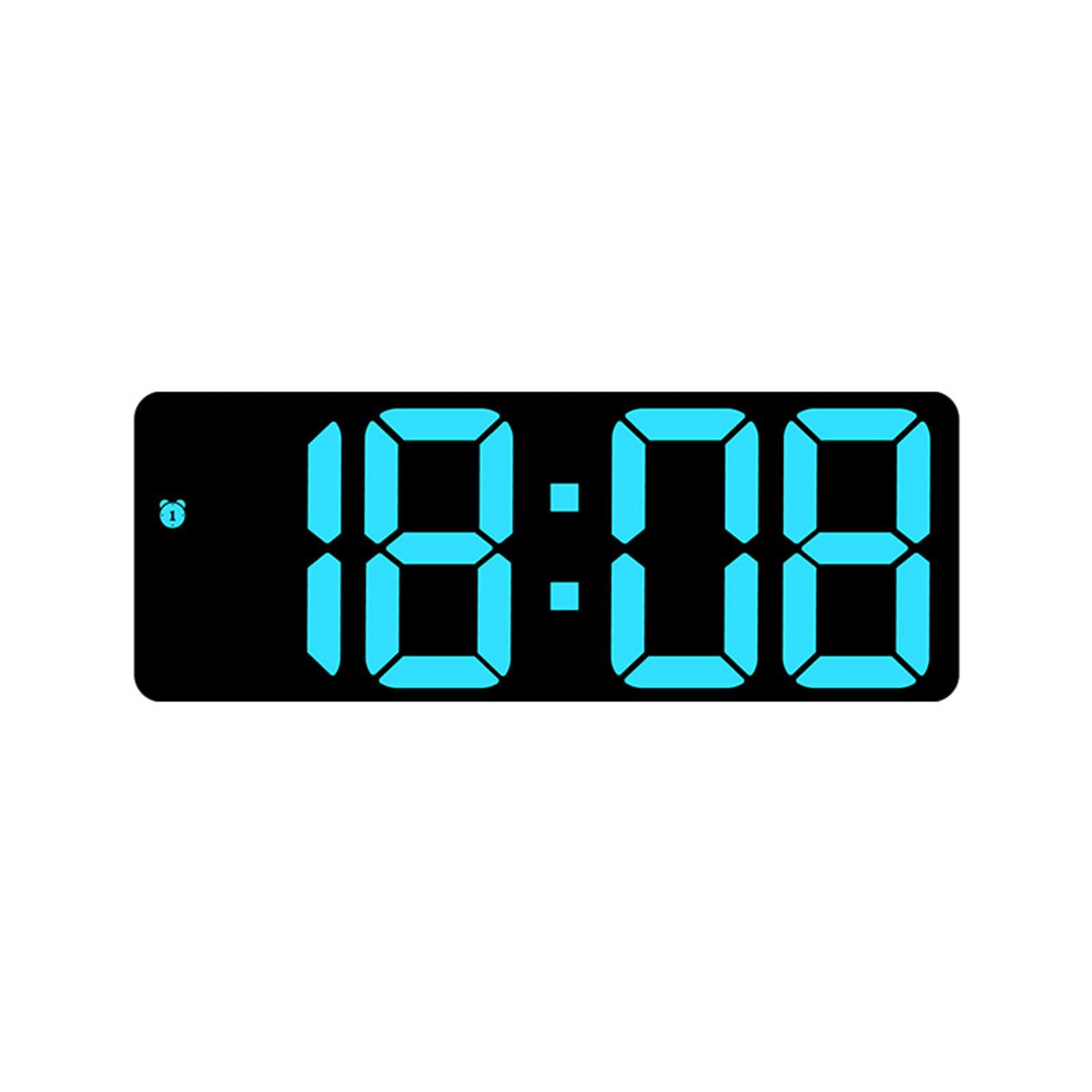 HDOYTXXM Mirrored Design LED Digital Alarm Clock with Alarm Dimming Date Day of Week Temperature Display for Bedroom Table Decors Stylish Mirrored Clock