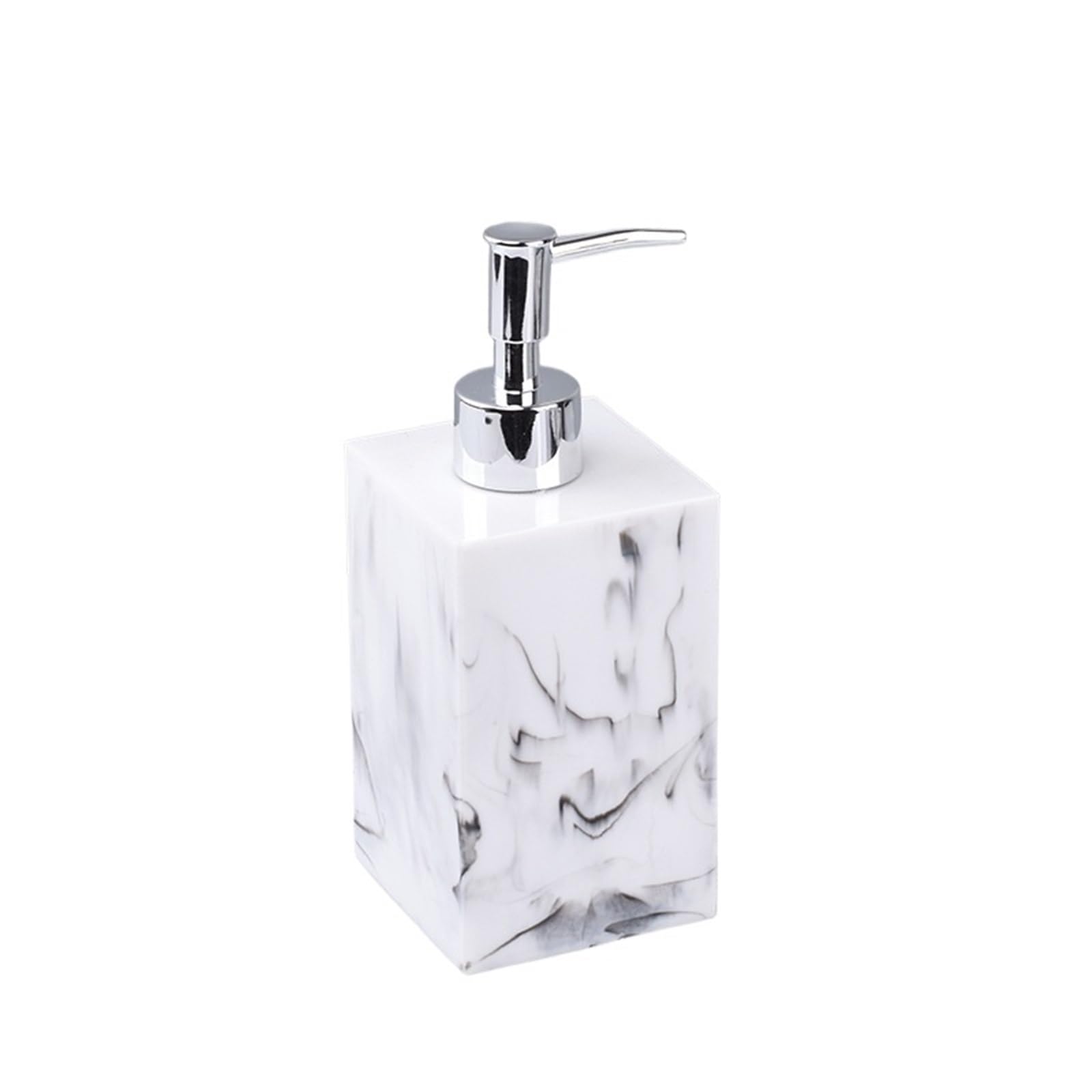 Mdnipqbam White Exquisite This Countertop Soap Dispenser Features A Marble-Textured Design And Comes With A Pump For Bathroom(,L)