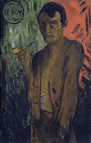 Tableau autoportrait avec pentagramme peintre impressions d'art mural chambre